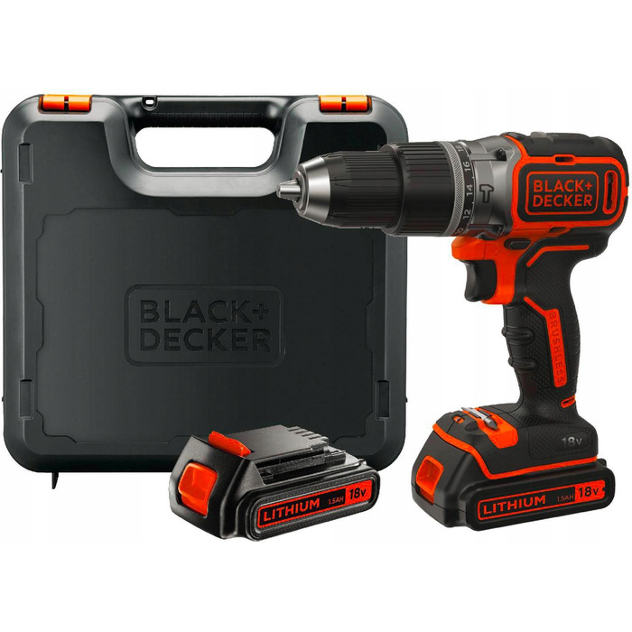 Акумуляторний шурупокрут Black+Decker 18 В BL188KB-QW