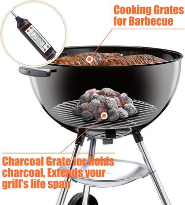 Решітка для гриля Weber діаметром 47 см Denmay (сумісна з Weber One-Touch, Bar-B-Kettle, Smokey Mountain Cooker)