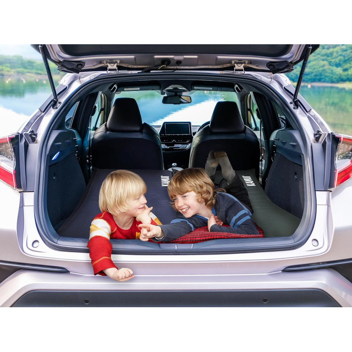 Каремат самонадувний KAMUI, 5 см, блакитний - для кемпінгу та відпочинку