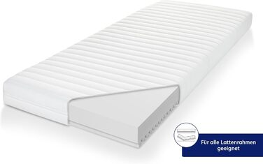 Träumegut24 - 10cm Ergonomic Cold Foam Mattress Topper / Mattress Pad / Mattress Protector Topper - Firmness H2 / H3 (H2, 90x200)