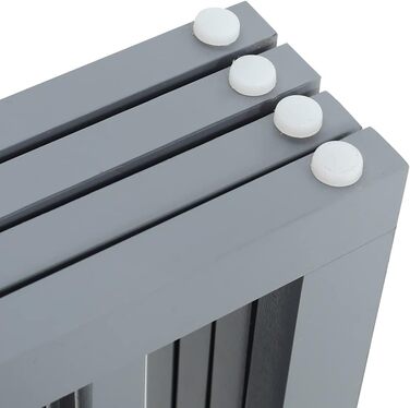 Захисний забір для собак, дерев'яний, без свердління, 4 панелі (L183×H60cm), білий