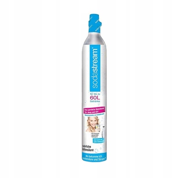 Сифон для води SodaStream Crystal 2.0, скляний графин + балон CO2, чорний