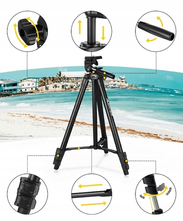 Штатив-трипод MLT01, 136 см, чорний