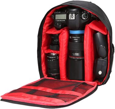 Багатофункціональна водонепроникна сумка для камери: цифрові та DSLR камери (червона)