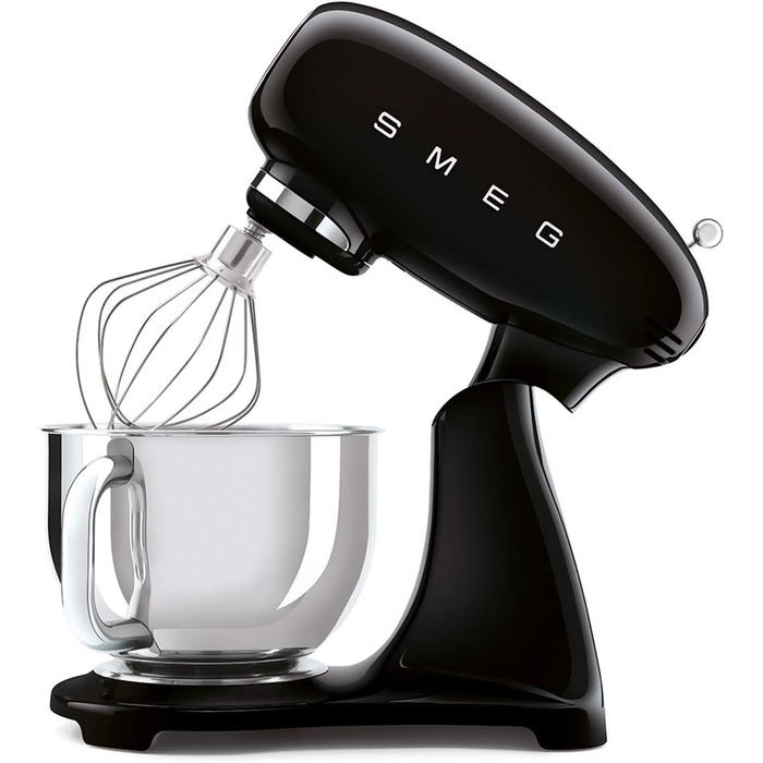 Планетарний міксер Smeg SMF03PKEU, 800 Вт, 10 швидкостей, з набором вінчиків, колір Rose (чорний)