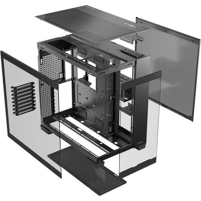 Корпус Antec C8 для RTX 40: двокамерний, з підтримкою 360 мм радіатора, без інструментів, Typ-C, високий повітряний потік