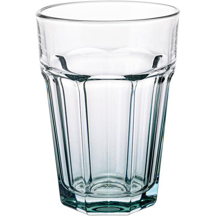 Cocktail Glasses Large Drinking Glasses Cuba Libre Glasses | 425 ml | Set of 6 | Cocktail Highball Water Glass Set Tumblers Retro Design | GIGI Collection | WATERCOLOR OMBRE - Hand Wash