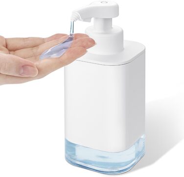 Automatic Soap Dispenser with Sensor Infrared Electric: 400ml Automatic No Touch Dispenser Soap with USB Charging Battery for Bathroom, Kitchen, Home White
