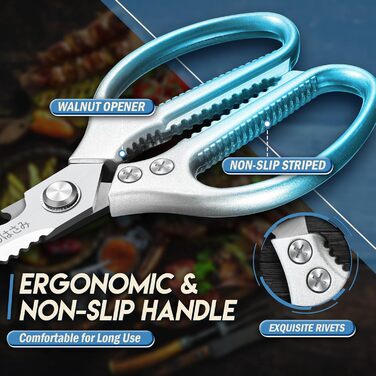 Набір кухонних ножиць DRAGON RIOT Stabile: 2 шт. (ніж для м'яса, ніж для птиці) з нержавіючої сталі