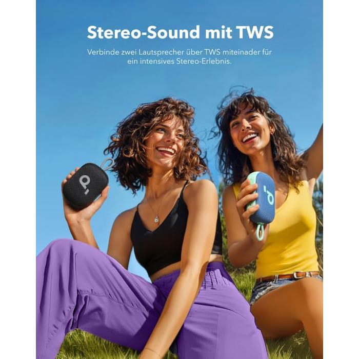 Soundcore Anker Select 4 Go: Портативна Bluetooth колонка, IP69, 20 годин роботи, водонепроникна, плаваюча, чорна
