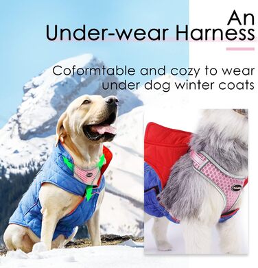 Шлейка для собак ThinkPet No-Pull, дихаюча, для малих, середніх та великих собак, регульована, м'яка, для прогулянок, безпечна, з контролем, з підкладкою, світловідбиваюча (Рожева, M, 1 шт.)