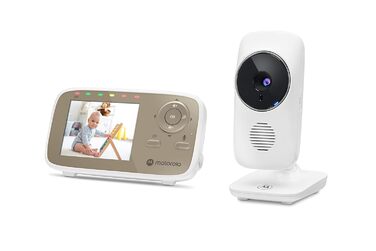 Дитячий монітор Motorola Nursery VM 483 з камерою, інфрачервоним нічним баченням та функцією двостороннього зв'язку