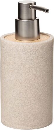 Дозатор для мила у ванну Bora, полірезин, без BPA, бежевий, 13 x 9 x 1,9 см