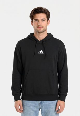 Чоловічий худі Adidas Essential Feelcozy з французьким трикотажем, чорний/білий, розмір XS