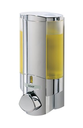Дозатор для мила BETEC Aviva I Chrom з замком, настінний, одинарна камера