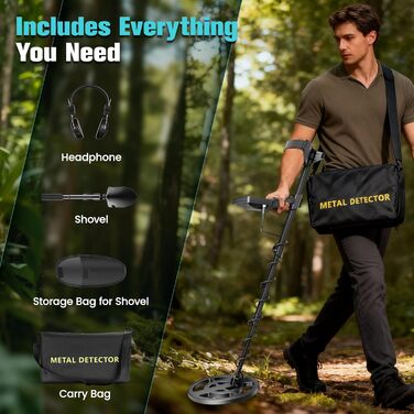 Металодетектор для дорослих та дітей, 5 режимів, професійний, для пошуку золота, IP68, водонепроникний, LCD дисплей, висока чутливість (GT966H)