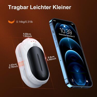 Електричний грієчка для рук 2-в-1 OUTJUT 6000mAh з USB, акумулятор 20 годин, 3 режими нагріву, швидкий нагрів, для спорту та відпочинку на природі взимку, подарунок на Новий рік (3 кольори)