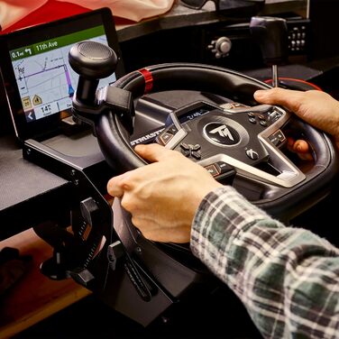 Набір Thrustmaster T128 для симуляторів вантажівок та сільськогосподарської техніки: кермо з Force Feedback та комплект для плоского монтажу. Офіційно для Xbox та PC