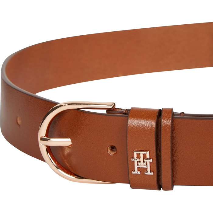 Жіночий шкіряний ремінь Tommy Hilfiger Essential Effortless 3.5 Aw0aw16837, колір коричневий (Cognac)