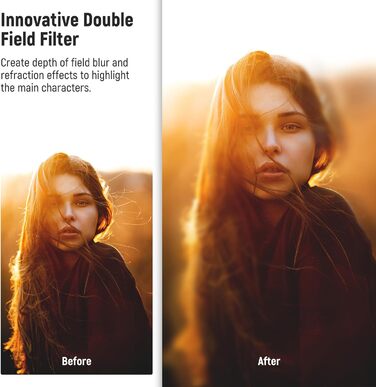 NEEWER 77mm фільтр діоптрій з розділеним полем, камера, лінійний призма K9, оптичне скло, аксесуар для об'єктива, ефект розмиття фону, кольоровий ефект