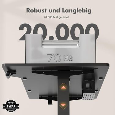 Регульований стіл JUMMICO 160 x 70 см L-подібний, електричний, для геймінгу, чорний