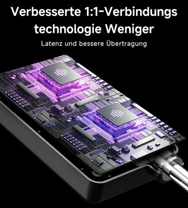 Бездротовий мікрофон з LED-підсвіткою, подвійний, акумуляторний, караоке, чорний