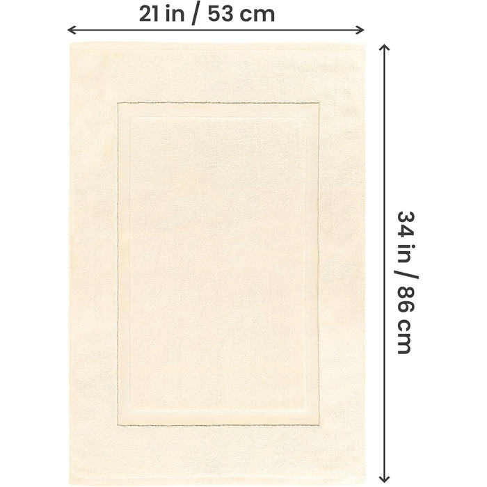 Набір бавовняних килимків для ванної Utopia Towels, 53.3 x 86.4 см, темно-сірий, 2 шт.