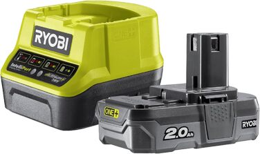 RYOBI 18V ONE+ акумуляторний дриль-шуруповерт комплект R18DD3-120S, включає акумулятор 18V 2.0Ah Lithium+, зарядний пристрій, кейс для інструменту