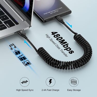 Кабель USB Type-C, 3 шт. (3M+2M+1M) для Samsung, Huawei, Xiaomi. Швидка зарядка, передача даних, нейлон.