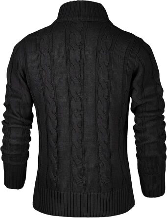 Чоловічий светр-кардиган NITAGUT: теплий, стильний, великі розміри (3XL), темно-синій та чорний кольори