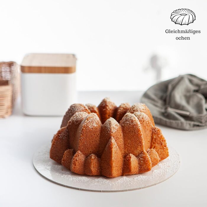 Форма для кексу Erreke Gugelhupfform, 24 см, 2 л, преміум-якість, з антипригарним покриттям