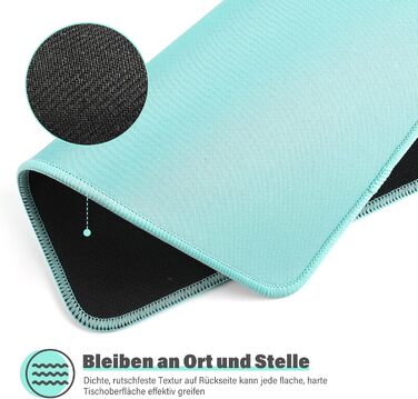 Набір килимків для миші KTRIO 3 шт. (275x215 мм, чорний) з антиковзким покриттям та прошитими краями