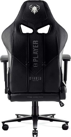 Ігрове крісло Diablo X-Player 2.0 King XL, тканинне, ергономічне, чорне, 3D підлокітники, подушки для шиї та попереку, вага до 160 кг, офісне крісло для геймерів