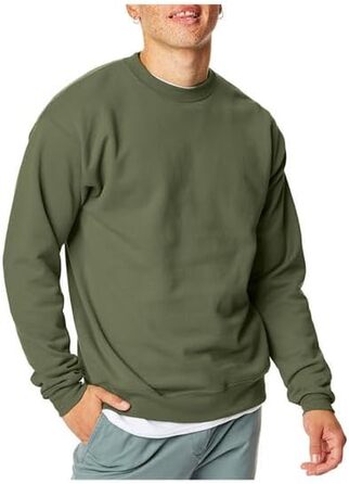 Світшот Hanes чоловічий з капюшоном, оливковий колір (XL, M, 1 упаковка)