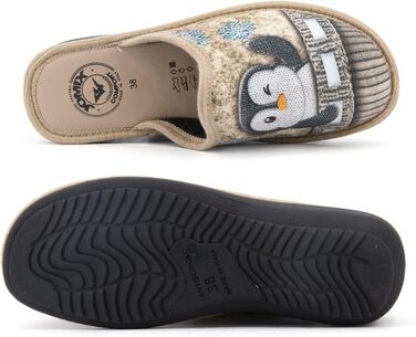 Жіночі халапи JOMIX Winter - зручні та теплі домашні тапочки, Італія, 37 EU, бежевий колір