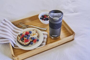 Contigo Byron Snapseal Stainless Steel Travel Mug - Leakproof, Dishwasher Safe Lid, BPA-Free, 590ml - Black