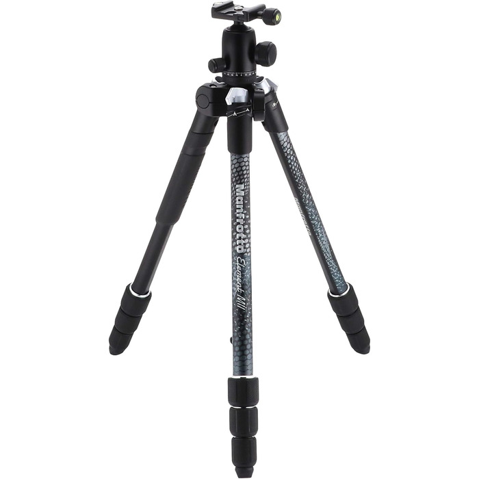 Штатив Manfrotto Element MII з алюмінію, чорний, 4 секції, BH - MKELMII4BK-BH
