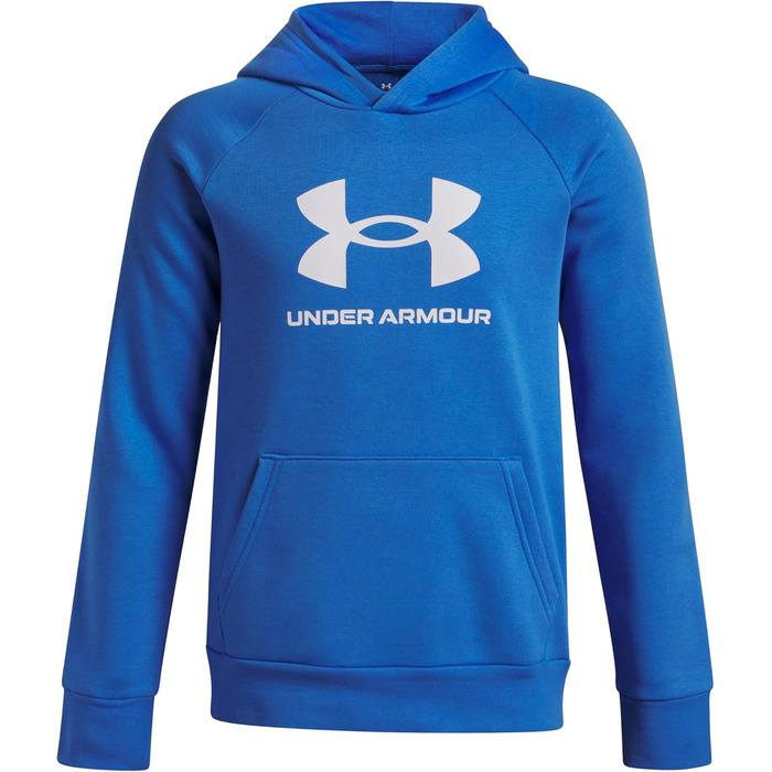 Спортивна худі для хлопчика Under Armour Rival Fleece, чорний (160-170, Blue Atlantis / White)
