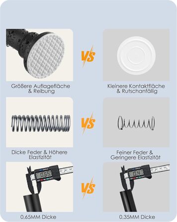 Штанга для душу без свердління, штанга для ванни, нержавіюча сталь, телескопічна, 70-195 см, чорна