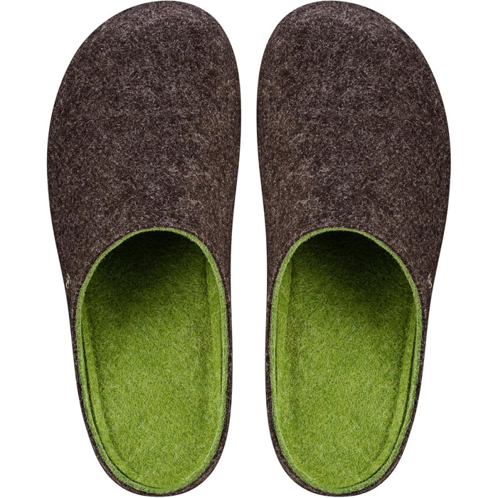 Чоловічі фетрові домашні тапочки ESTRO - теплі зимові тапочки з гумовою підошвою, розмір 41 EU, коричневого кольору