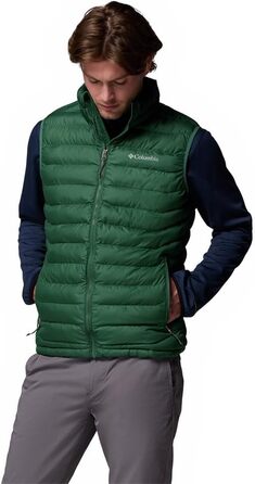 Чоловічий утеплений жилет Columbia Powder Lite II Vest, стібаний, колір Rain Forest