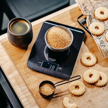 Електронні кухонні ваги з LCD-дисплеєм, високоточні, 5 кг / 1 г, на батарейках