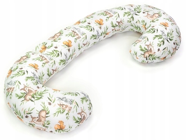 Подушка для сну Babymam-рогал 300 см, наповнювач — силіконові кульки, 3в1