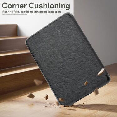 Чохол для Kindle/Kobo/Tolino з підставкою та авто-ввімкненням/вимкненням (чорний)