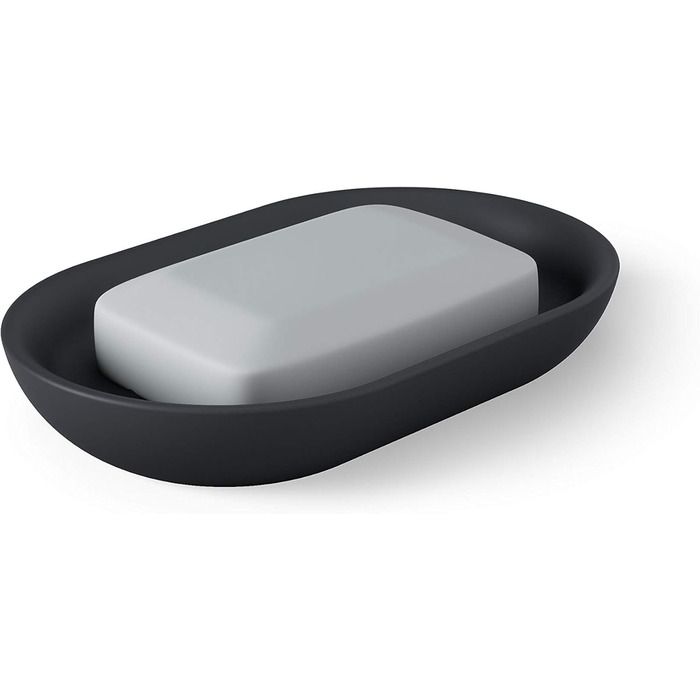 Миска для мила Umbra Junip, чорна, овальна