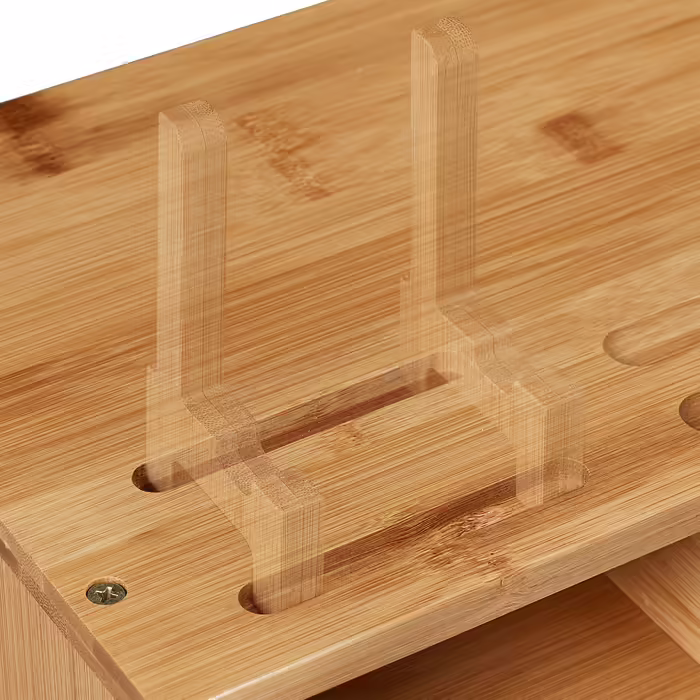 Relaxdays Bamboo Monitor Stand