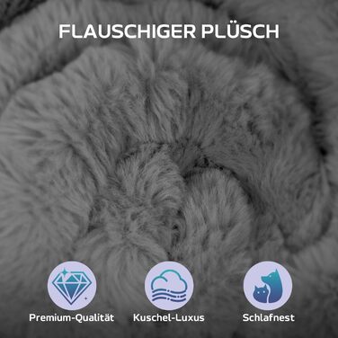 М'який килимок для собак Mora Pets: неслизький, для маленьких, середніх та великих собак, 76 x 48 см (XL: 107x71 см, темно-сірий)