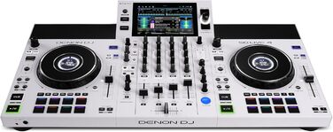 DENON DJ SC LIVE 4 - DJ контролер з розділенням на стеми, Wi-Fi, вбудовані колонки, сумісний з Serato DJ та Virtual DJ