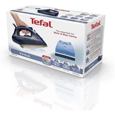 Парова праска Tefal Virtuo FV1713 2000 Вт, AntiDrip, паровий удар 90 г/хв, постійна подача пари 24 г/хв