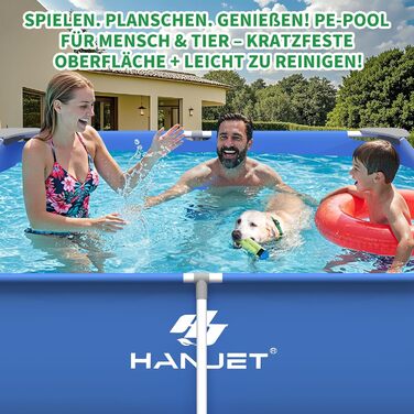 Басейн сталевий каркасний 110x110x35 см, блакитний - для саду та відпочинку